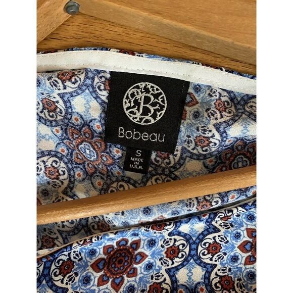 Women’s Bobeau Paisley Cold Shoulder Blouse S - Picture 3 of 5